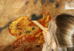 Le Manoir du Chambon - atelier art pariétal - soufflage Le Manoir du Chambon - atelier art pariétal - soufflage