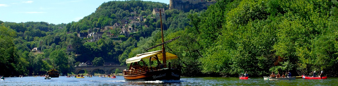 Le Manoir du Chambon - gabarre sur la Dordogne