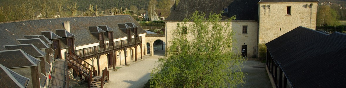 Le Manoir du Chambon vu de haut